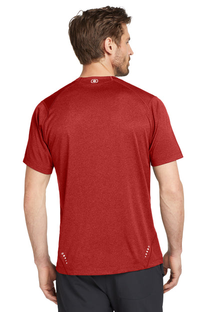 Ripped Red OGIO Pulse Crew. OE320 plain