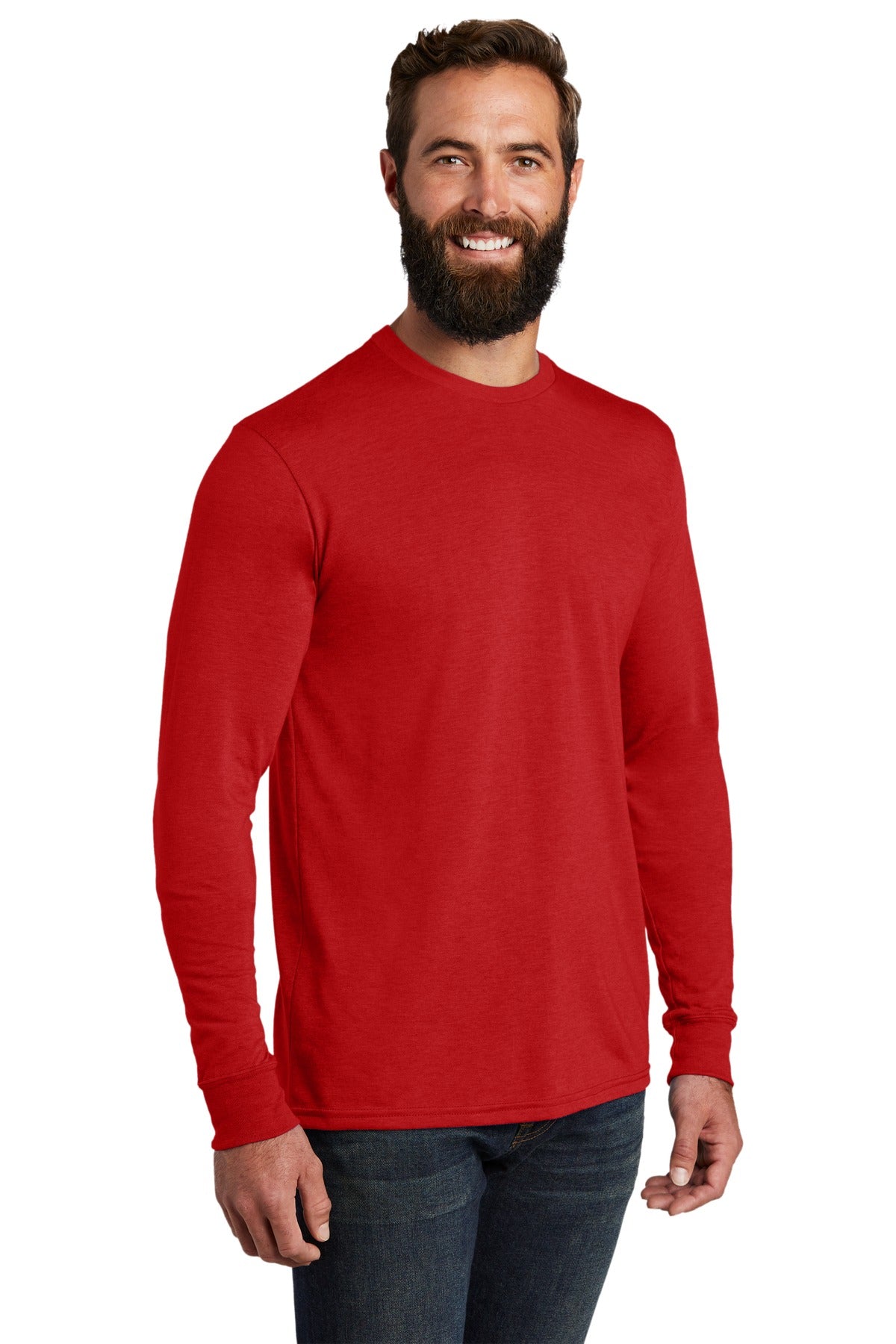 Rise Up Red Allmade Unisex Tri-Blend Long Sleeve Tee AL6004 plain