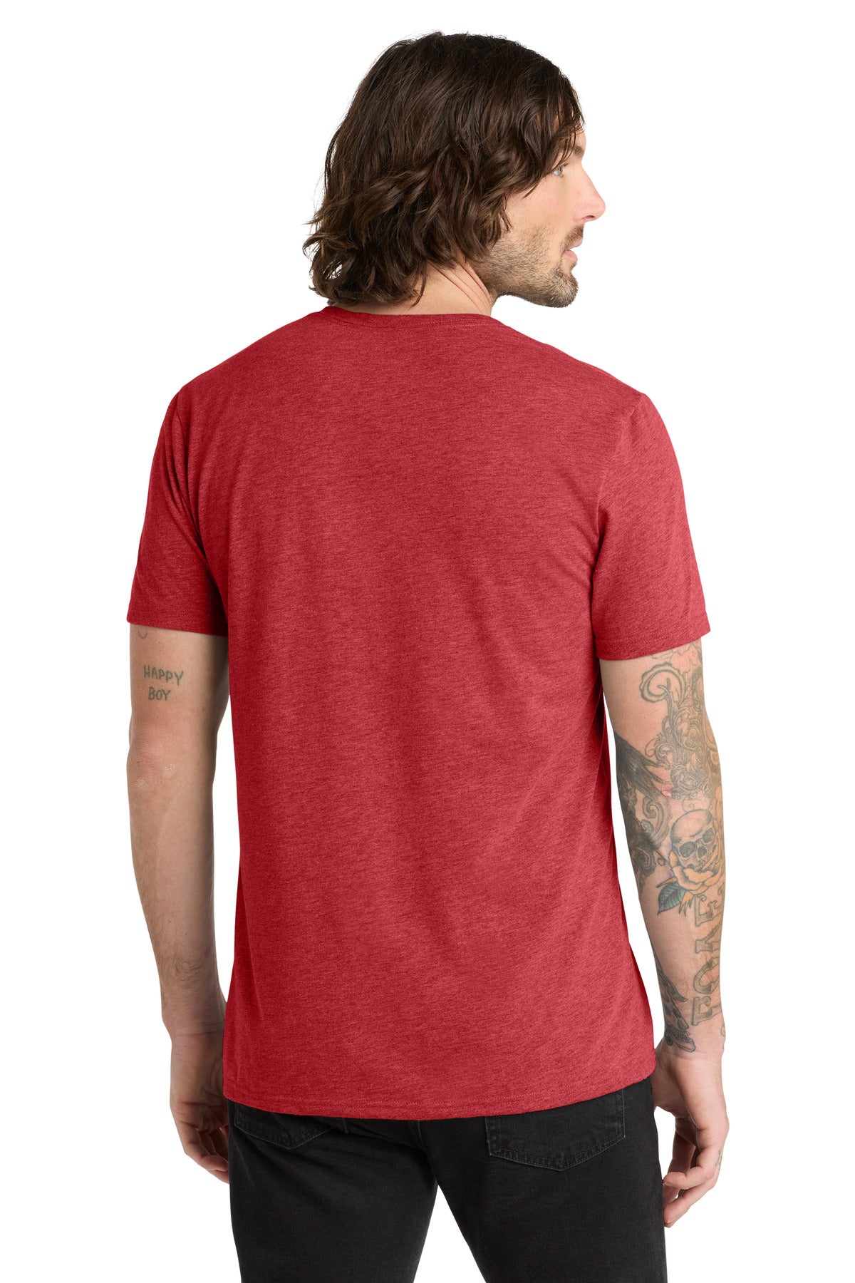 Rise Up Red Allmade Unisex Tri-Blend V-Neck Tee AL2014 plain