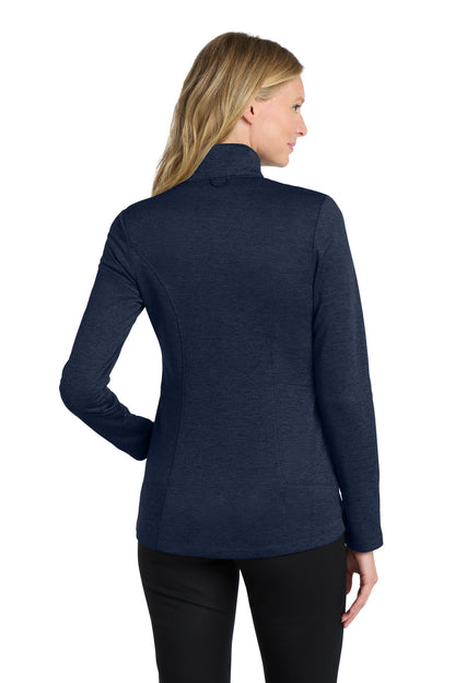 Riv Bl Nvy Hth Port Authority Women's Collective Striated Fleece Jacket. L905 plain