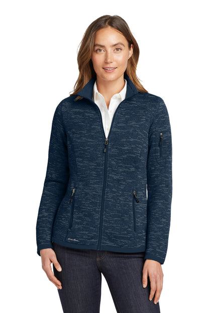River Blue Hth Eddie Bauer Women's Sweater Fleece Full-Zip. EB251 plain