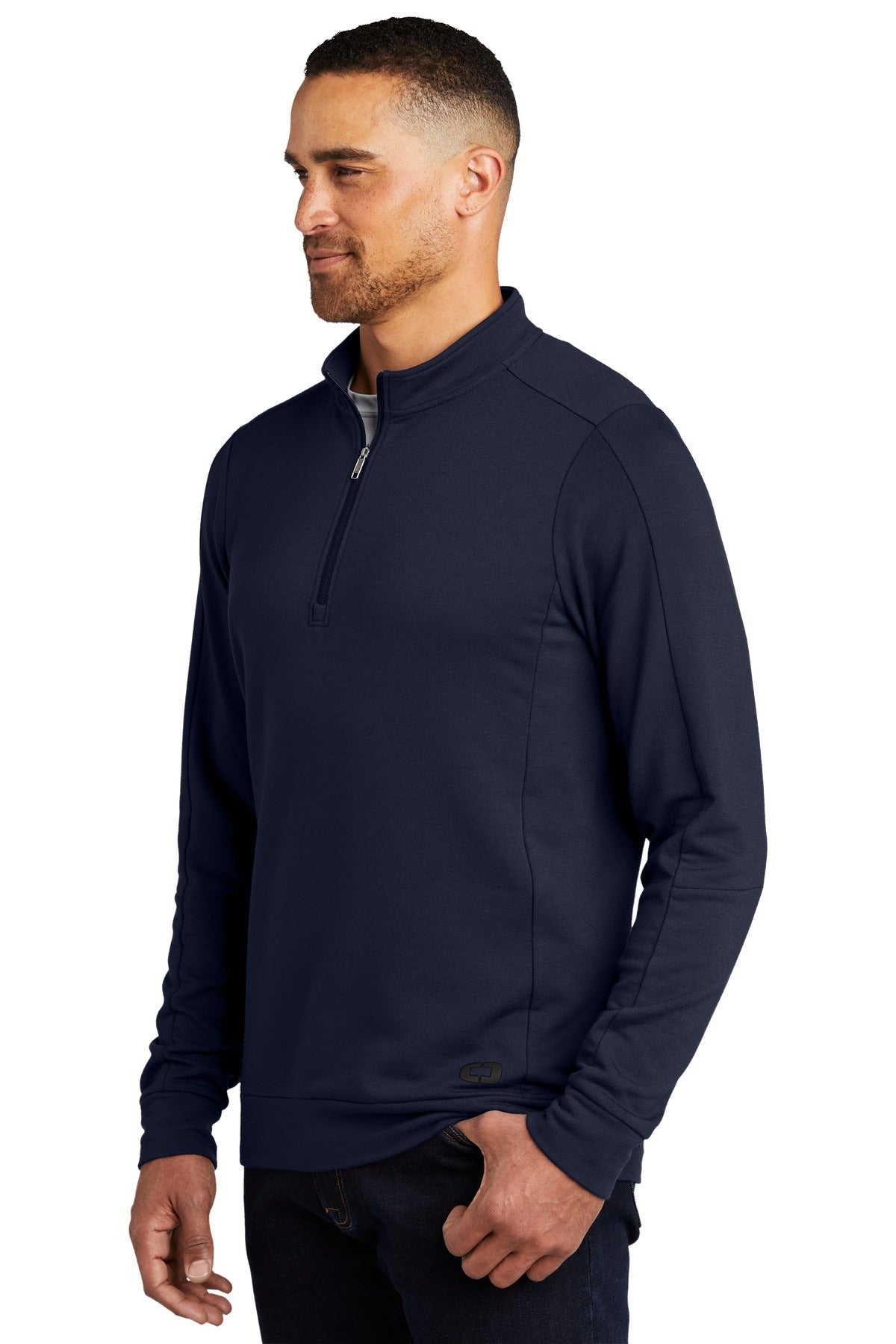 River Blue Nvy OGIO Luuma 1/2-Zip Fleece. OG813 plain