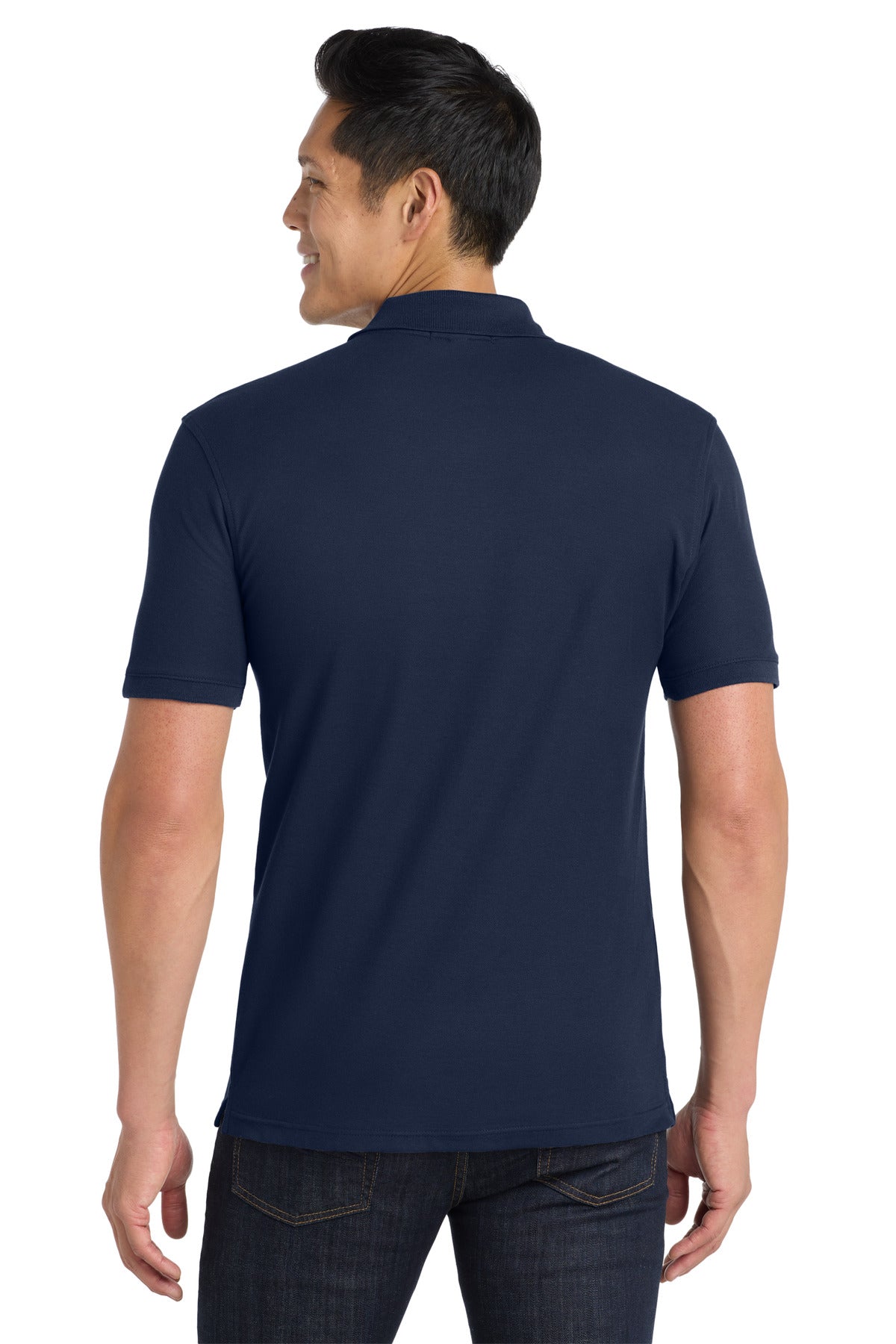 River Blue Nvy Port Authority Core Classic Pique Pocket Polo. K100P plain