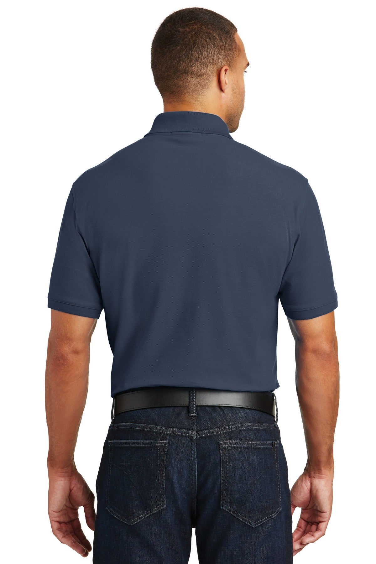 River Blue Nvy Port Authority Core Classic Pique Polo. K100 plain