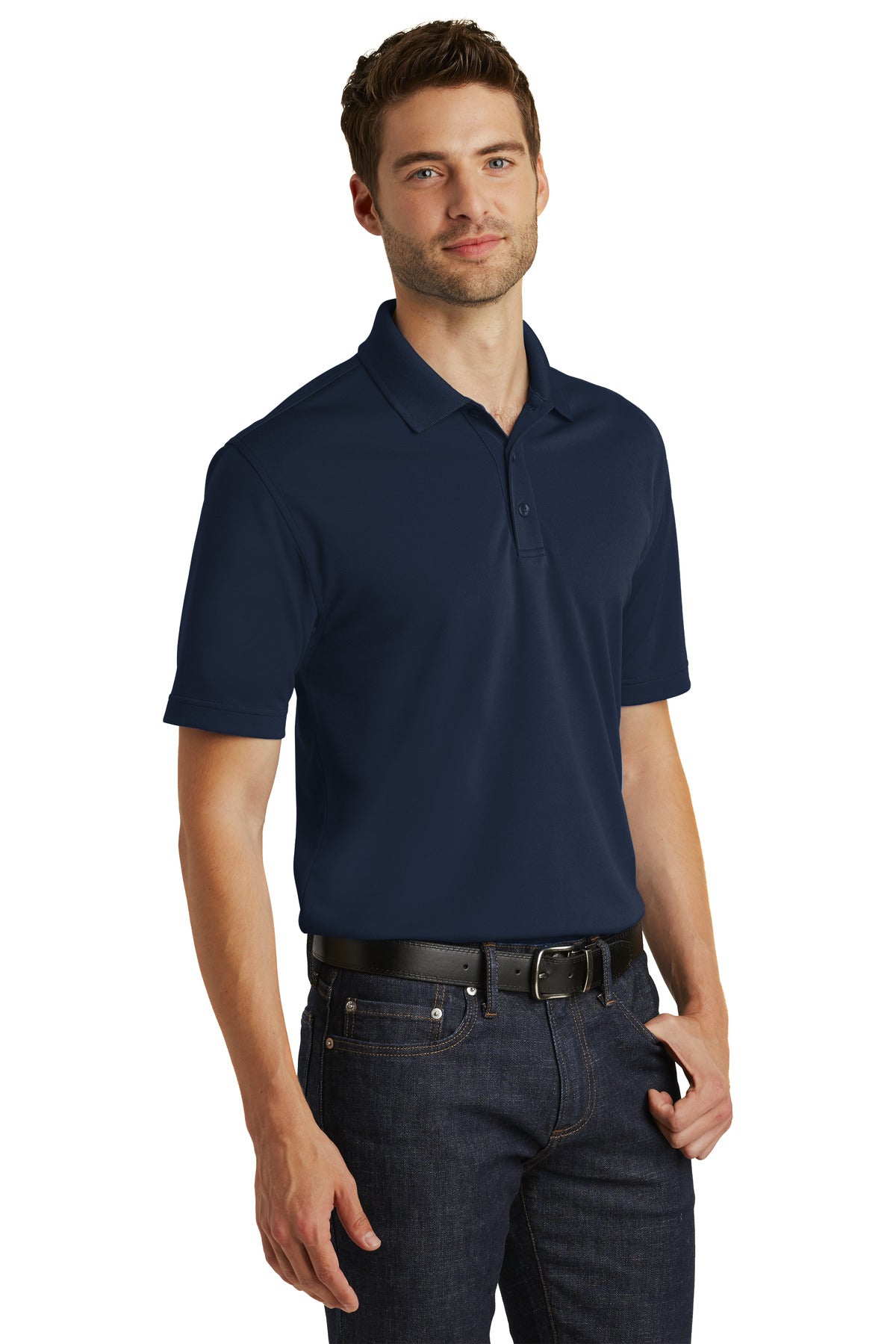 River Blue Nvy Port Authority Dry Zone UV Micro-Mesh Polo. K110 plain