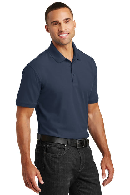 River Blue Nvy Port Authority Tall Core Classic Pique Polo. TLK100 plain