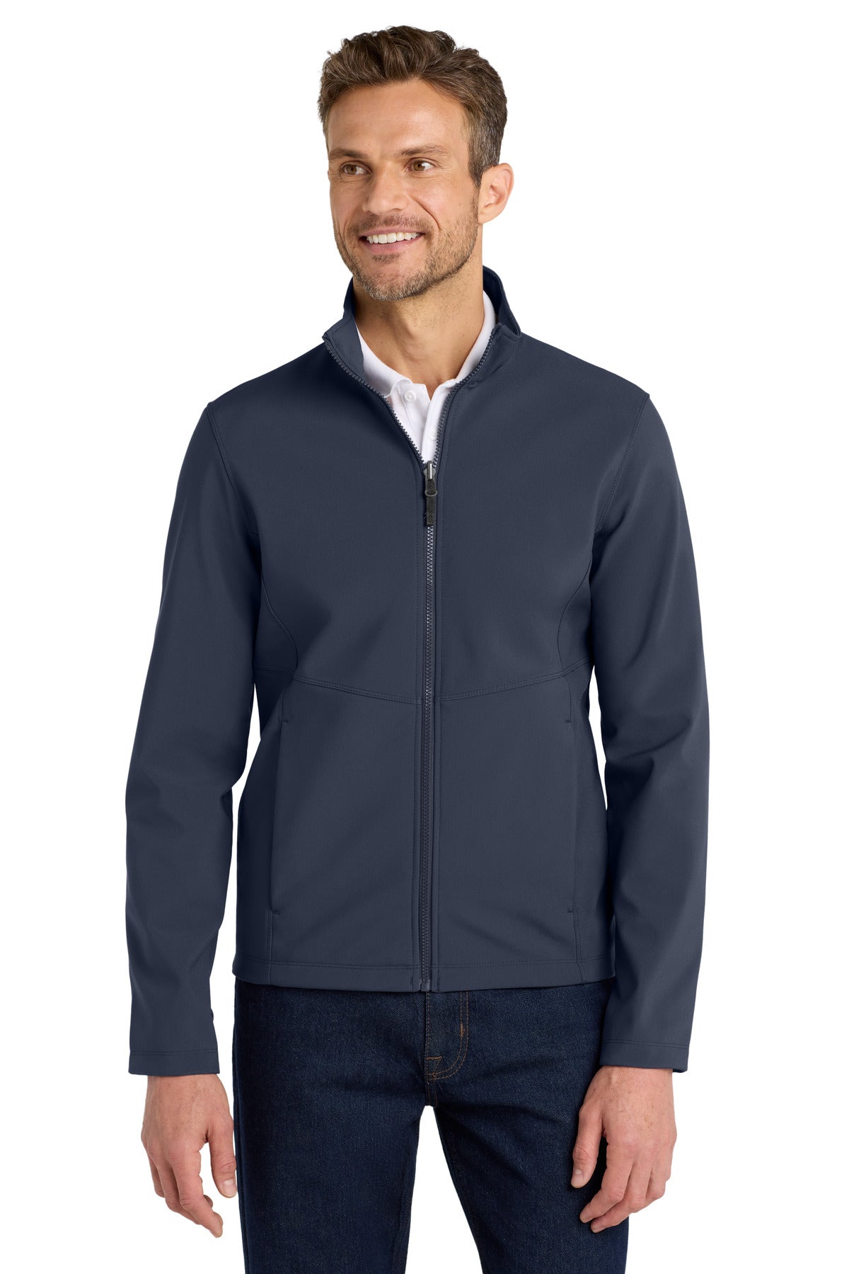 River Blue Port Authority Collective Soft Shell Jacket. J901 plain