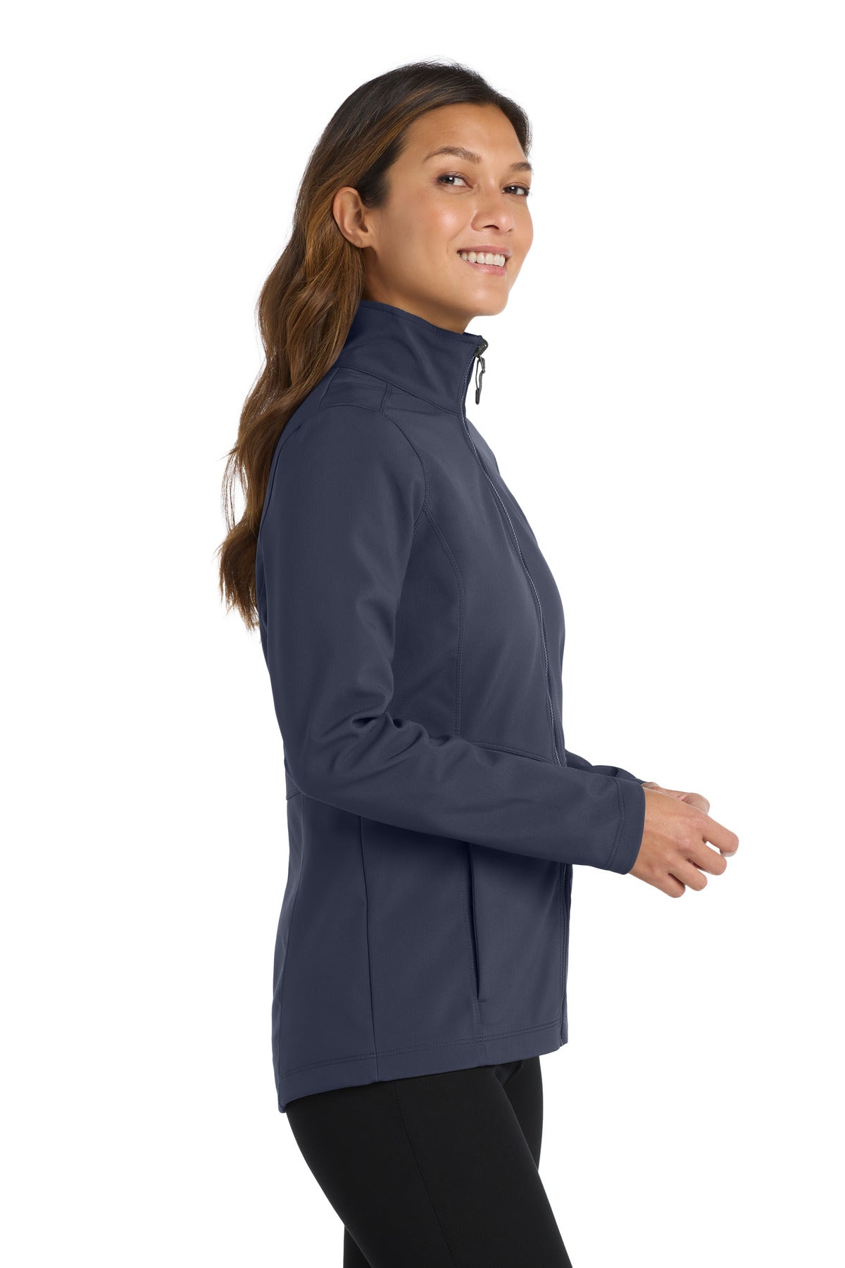 River Blue Port Authority Women's Collective Soft Shell Jacket. L901 plain