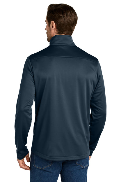 RiverBlNv Eddie Bauer Smooth Mid Layer Fleece Full-Zip EB2460 plain