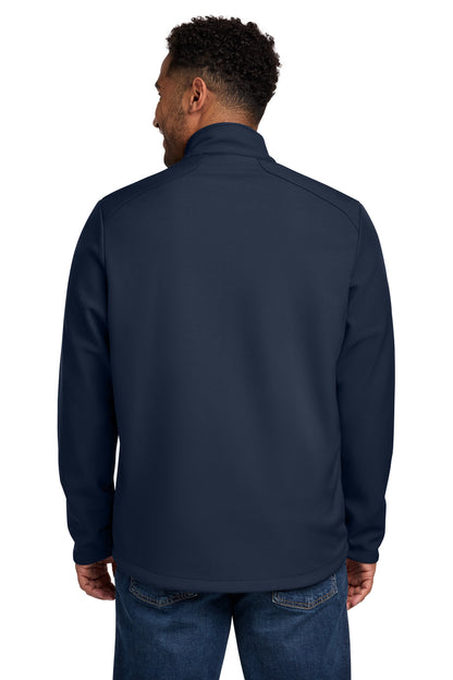 RiverBlNv Eddie Bauer Stretch Soft Shell Jacket EB544 plain