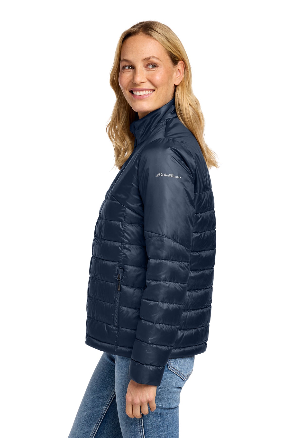 RiverBlNv Eddie Bauer Women's Quilted Jacket EB511 plain