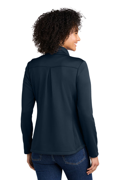 RiverBlNv Eddie Bauer Women's Smooth Mid Layer Fleece 1/2-Zip EB2370 plain