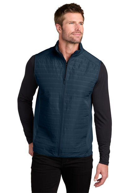 RiverBlNv OGIO Driveline Hybrid Vest OG761 plain