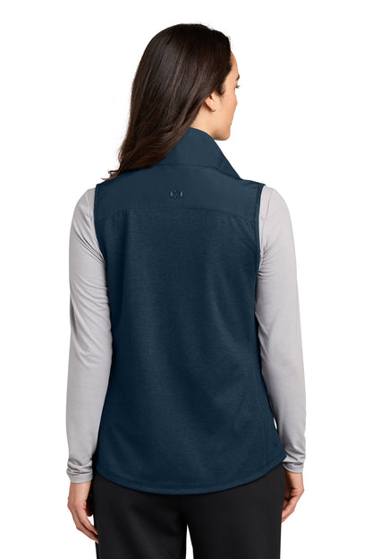RiverBlNv OGIO Women's Driveline Hybrid Vest LOG761 plain