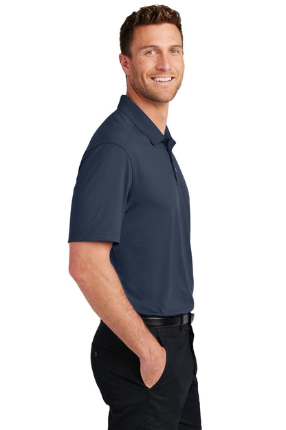 RiverBlNv Port Authority City Stretch Flat Knit Polo K683 plain