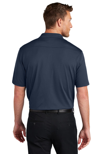 RiverBlNv Port Authority City Stretch Flat Knit Polo K683 plain