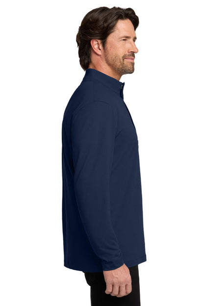 RiverBlNv Port Authority Fairway Stretch 1/4-Zip K829 plain