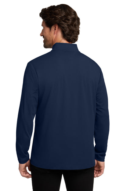 RiverBlNv Port Authority Fairway Stretch 1/4-Zip K829 plain