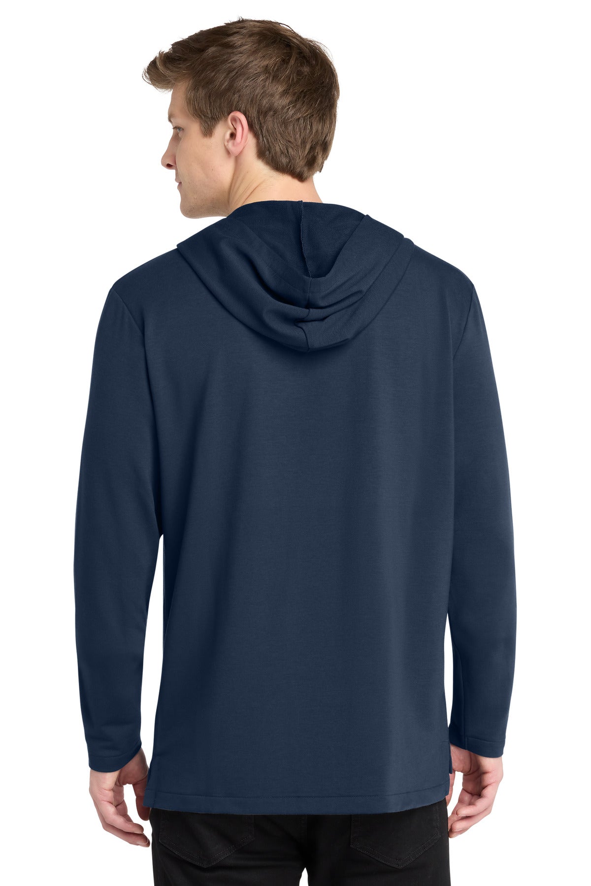 RiverBlNv Port Authority Microterry Pullover Hoodie K826 plain