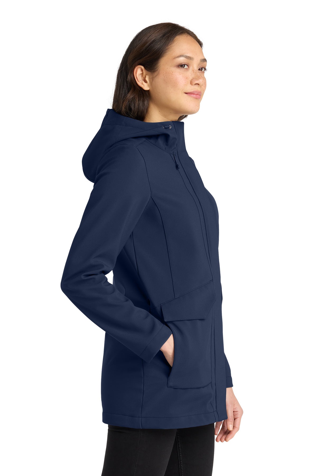 RiverBlNv Port Authority Women's Collective Outer Soft Shell Parka L919 plain