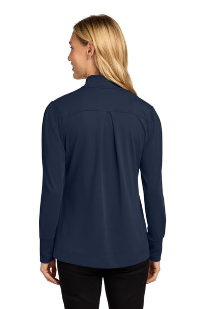 RiverBlNv Port Authority Women's Fairway Stretch 1/4-Zip LK829 plain