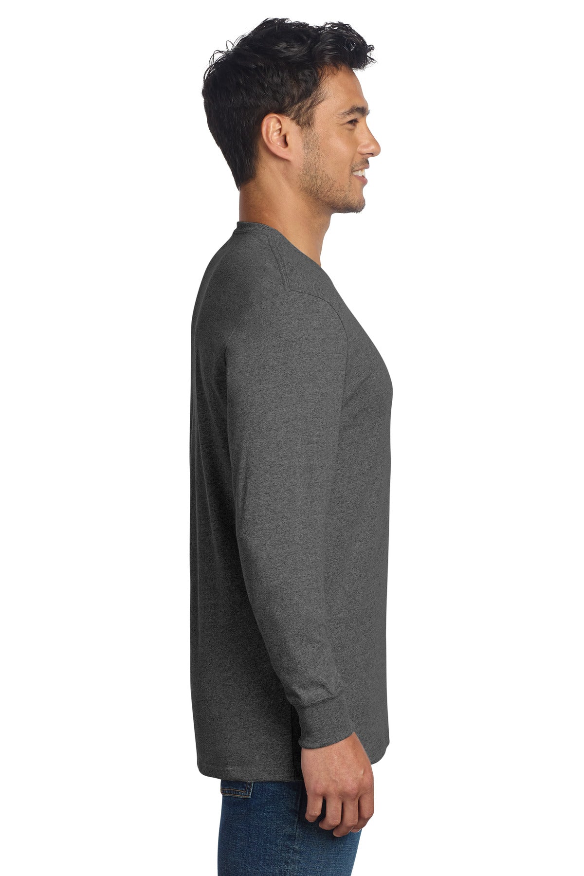 RldedChrHr Allmade Unisex Long Sleeve Recycled Blend Tee AL6204 plain