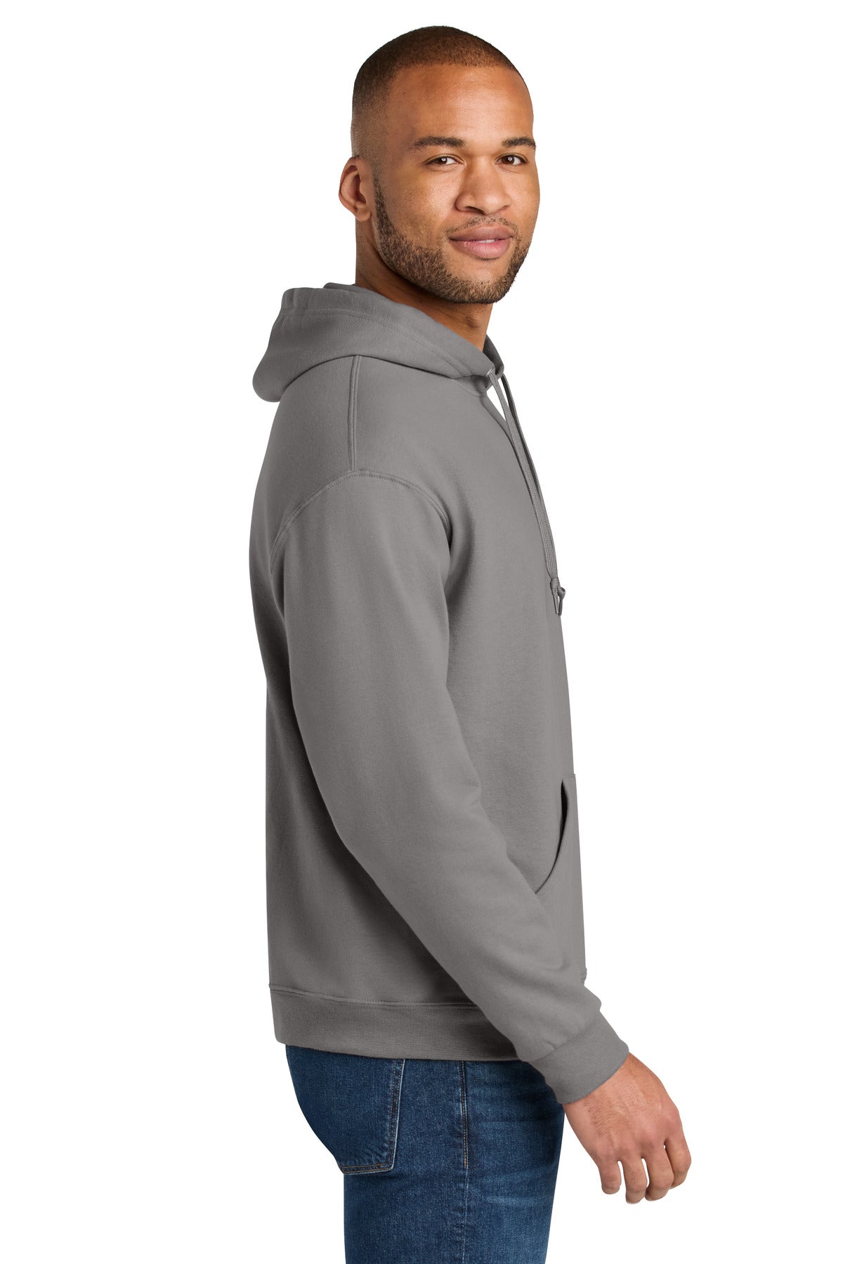 Rock Jerzees Ultimate Unisex CVC Ring Spun Hooded Sweatshirt IC49M plain