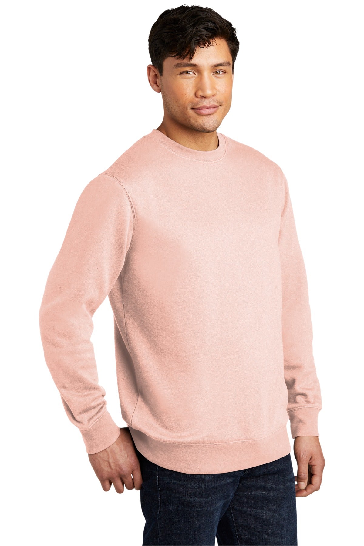 Rosewater Pink District V.I.T. Fleece Crew DT6104 plain