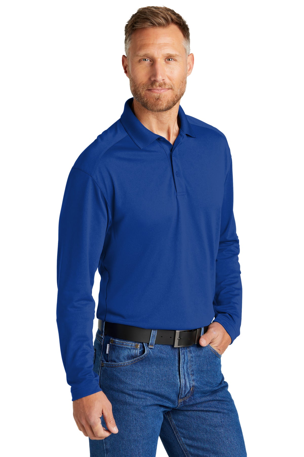 Royal CornerStone Select Lightweight Snag-Proof Long Sleeve Polo CS418LS plain