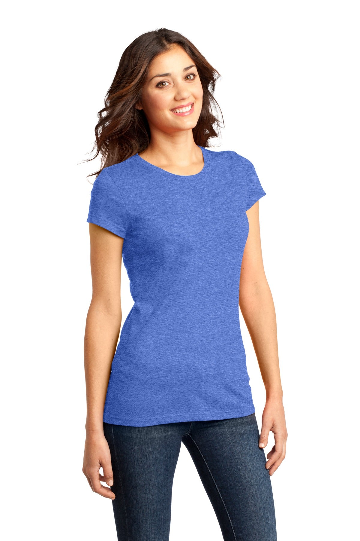 Royal Frost District Women's Fitted Very Important Tee . DT6001 plain