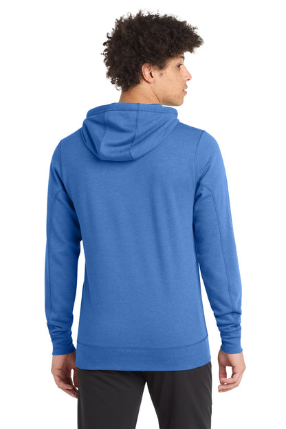 Royal Heather New Era Tri-Blend Fleece Pullover Hoodie. NEA510 plain