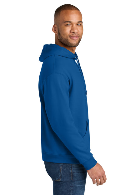 Royal Jerzees Ultimate Unisex CVC Ring Spun Hooded Sweatshirt IC49M plain