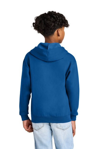Royal Jerzees - Youth NuBlend Full-Zip Hooded Sweatshirt. 993B plain