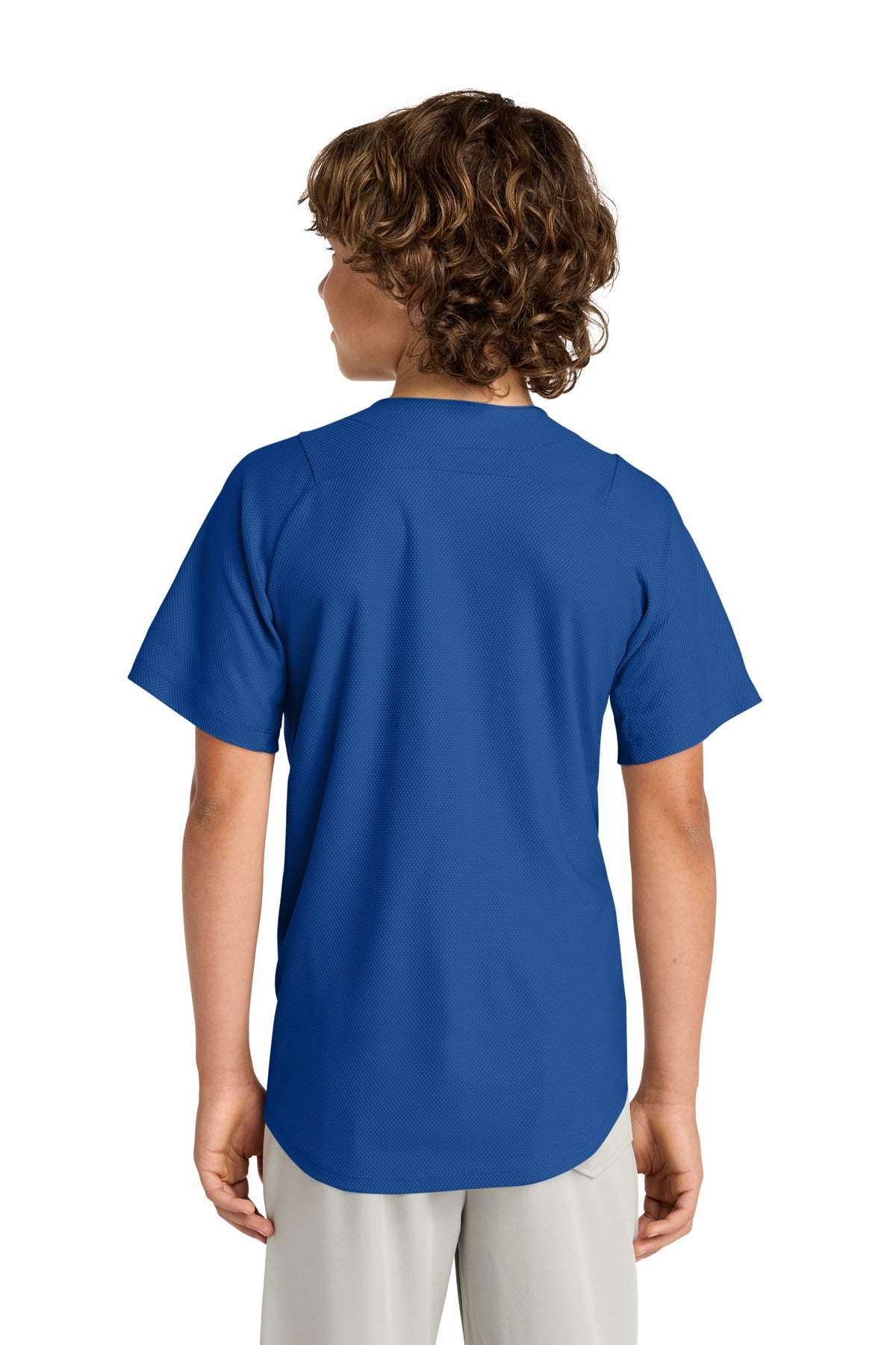 Royal New Era Youth Diamond Era Full-Button Jersey. YNEA220