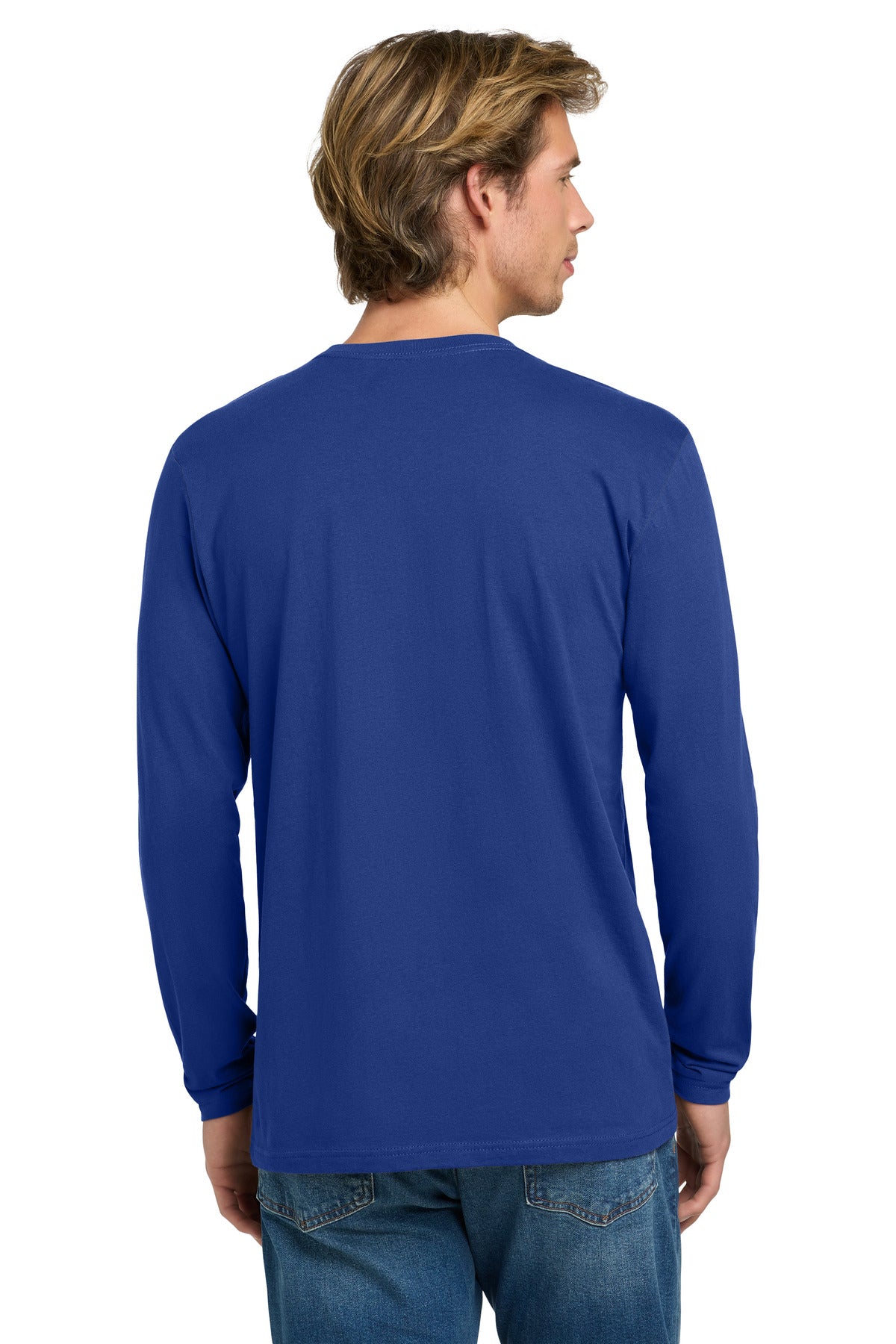 Royal Next Level Apparel Cotton Long Sleeve Tee. NL3601 plain