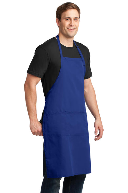 Royal Port Authority Easy Care Extra Long Bib Apron with Stain Release. A700 plain