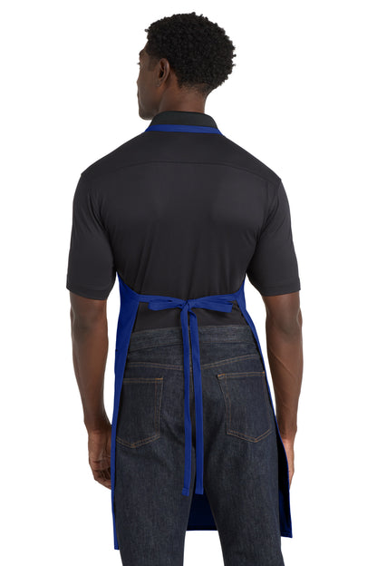 Royal Port Authority Easy Care Extra Long Bib Apron with Stain Release. A700