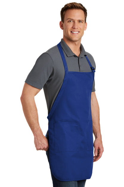 Royal Port Authority Full-Length Apron with Pockets. A500 plain