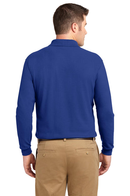 Royal Port Authority Silk Touch Long Sleeve Polo. K500LS plain