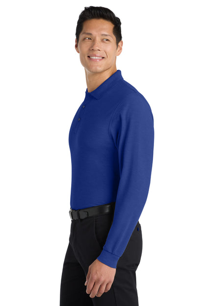 Royal Port Authority Silk Touch Long Sleeve Polo. K500LS
