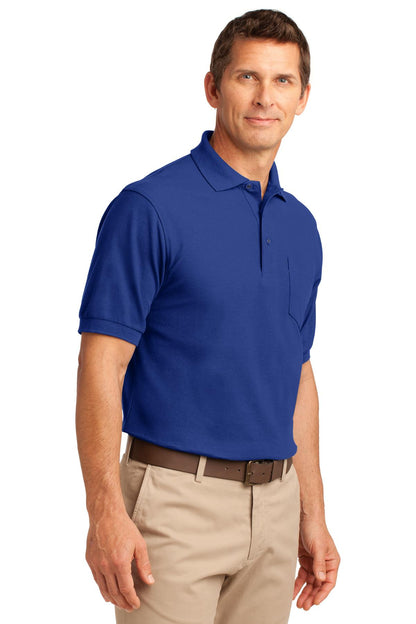 Royal Port Authority Tall Silk Touch Polo with Pocket. TLK500P plain
