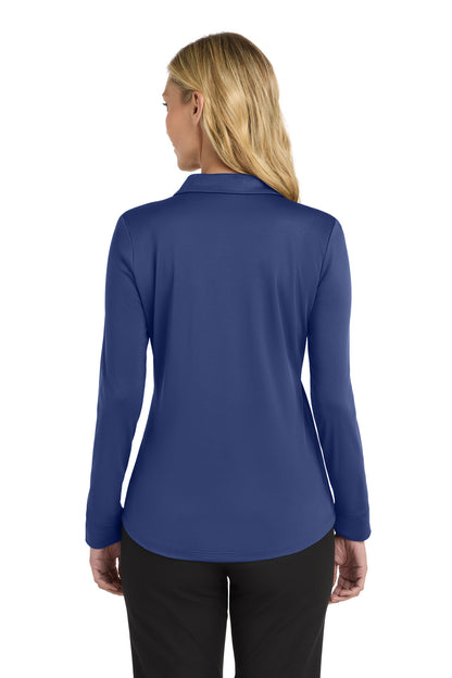 Royal Port Authority Women's Silk Touch Performance Long Sleeve Polo. L540LS plain
