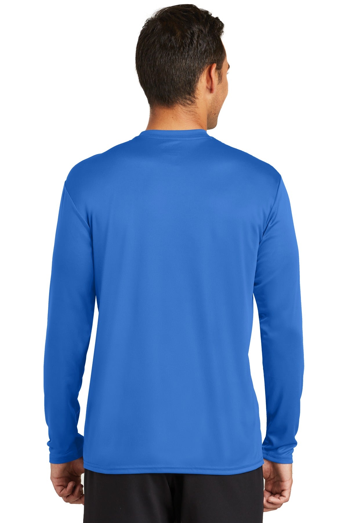 Royal Port & Co Long Sleeve Performance Tee. PC380LS plain