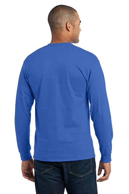 Royal Port & Co Tall Long Sleeve Core Blend Tee. PC55LST plain