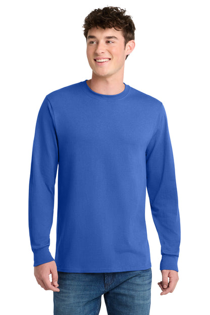 Royal Port & Co Tall Long Sleeve Core Blend Tee. PC55LST plain
