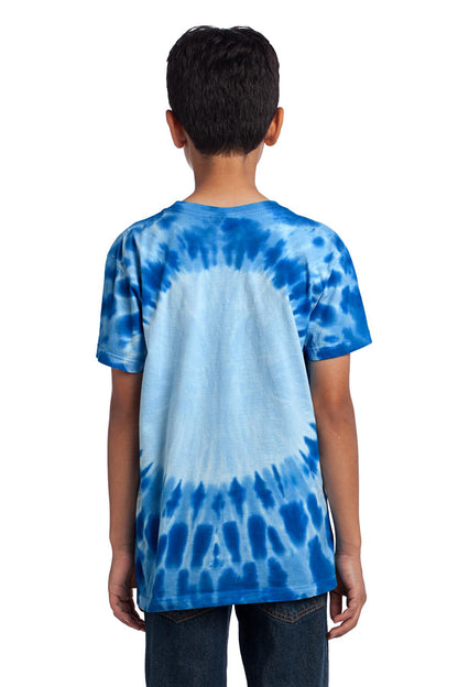 Royal Port & Co Youth Window Tie-Dye Tee. PC149Y plain