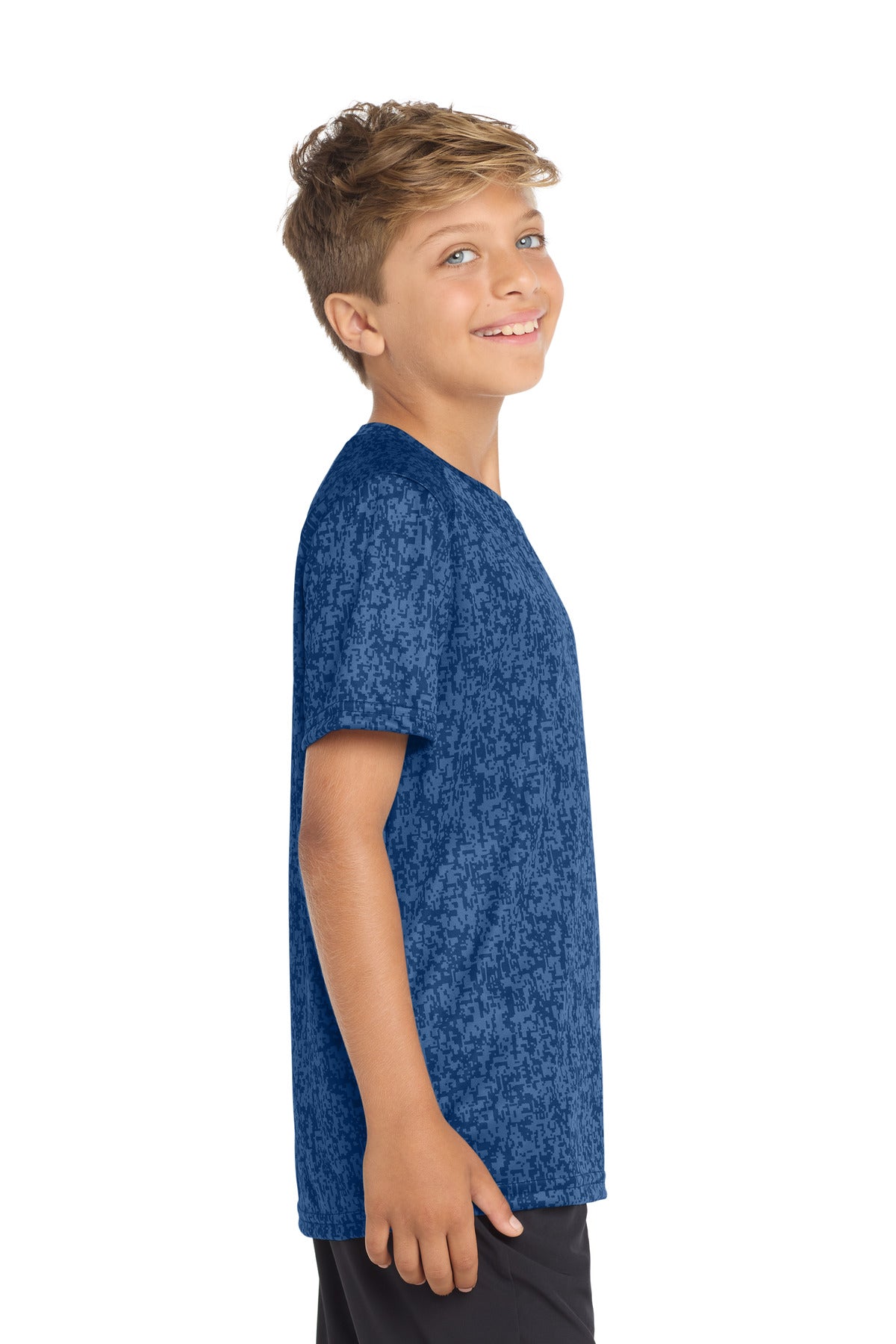 Royal Sport-Tek Youth Digi Camo Tee. YST460 plain