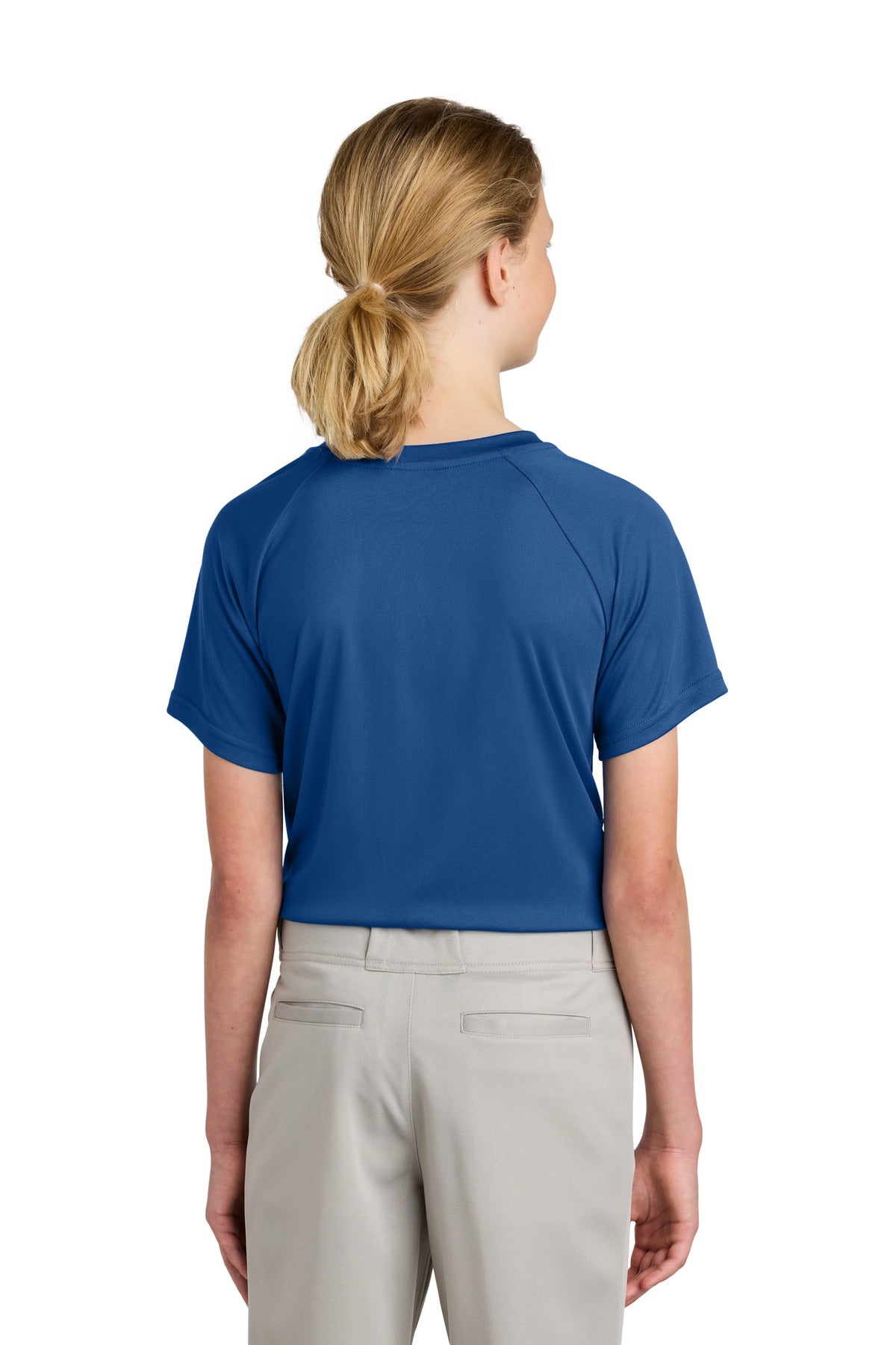 Royal Sport-Tek Youth PosiCharge Competitor 2-Button Henley YST359 plain