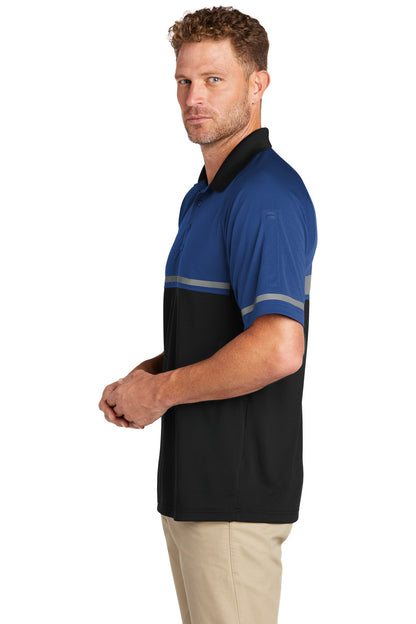 Royal/Black CornerStone Select Lightweight Snag-Proof Enhanced Visibility Polo CS423 plain
