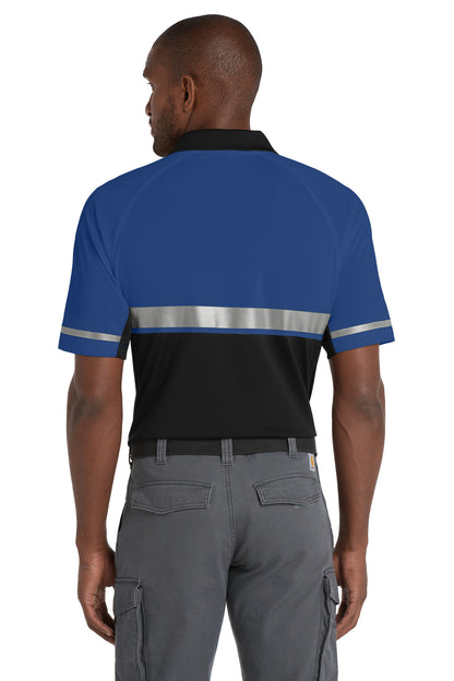 Royal/Black CornerStone Select Lightweight Snag-Proof Enhanced Visibility Polo CS423 plain